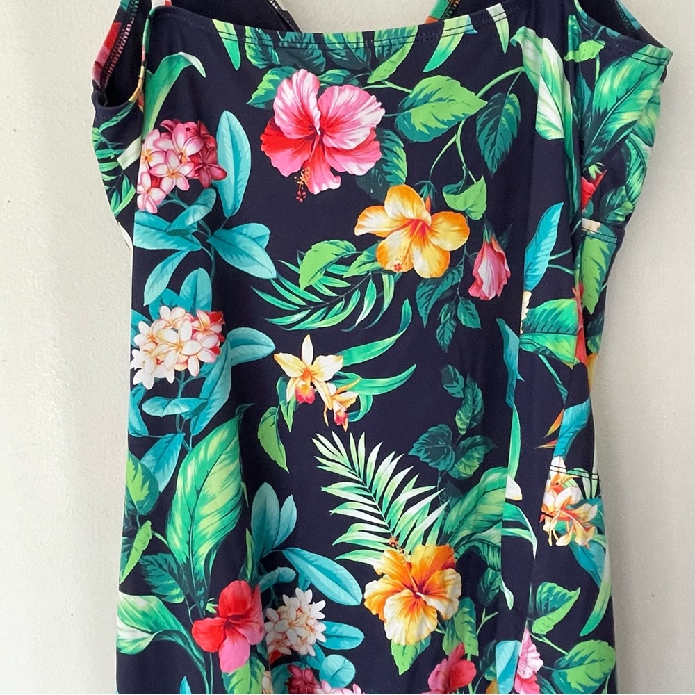 Tommy Bahama blue tropi- calling spa covers up dress size L - Picture 7 of 13